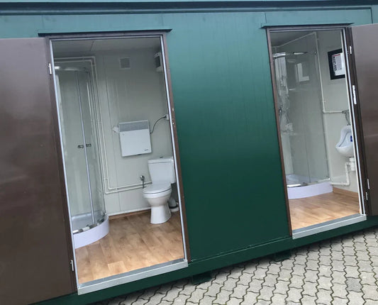 WC Cabina Doble 4×2 metros con duchas